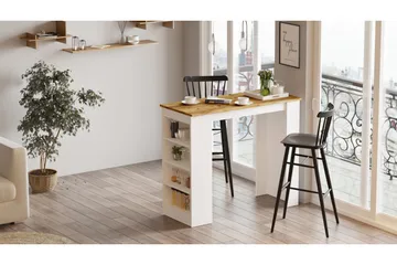 Baaripöytä Spaarndam 120 cm - Luonnonväri/Valkoinen - Huonekalut - Pöytä & ruokailuryhmä - Baaripöytä
