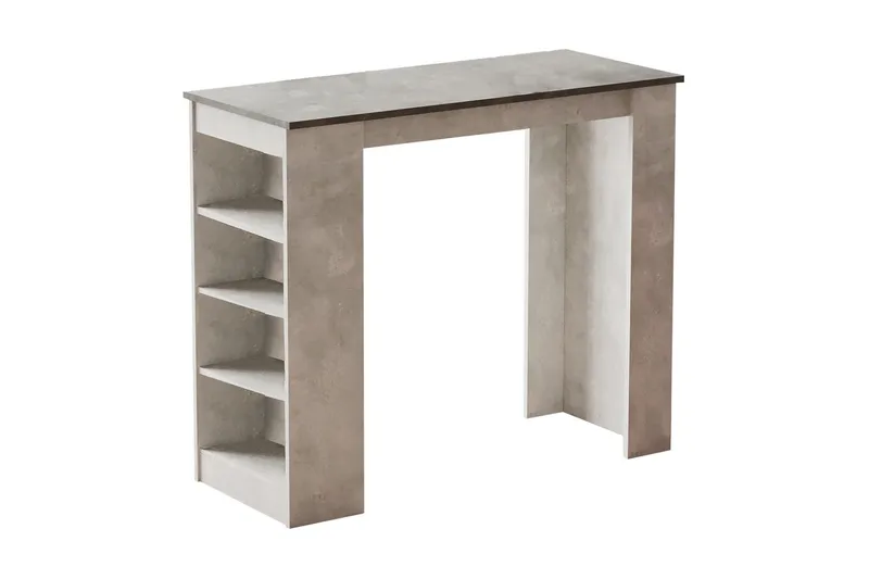 Baaripöytä Speearndam 120 cm, Harmaa/Luonnonväri