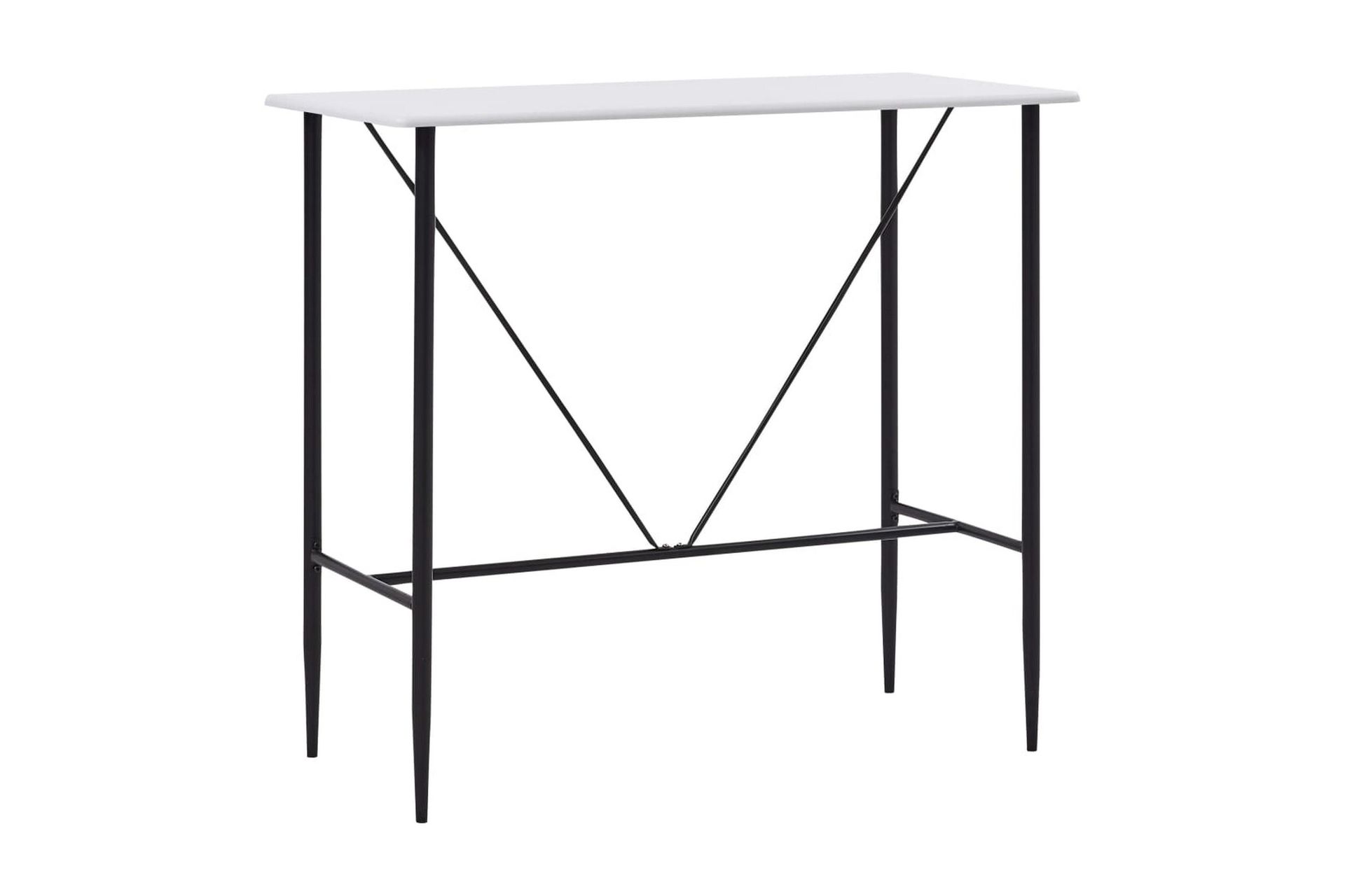 Baaripöytä valkoinen 120x60x110 cm MDF - Valkoinen - Huonekalut - Pöytä & ruokailuryhmä - Baaripöytä