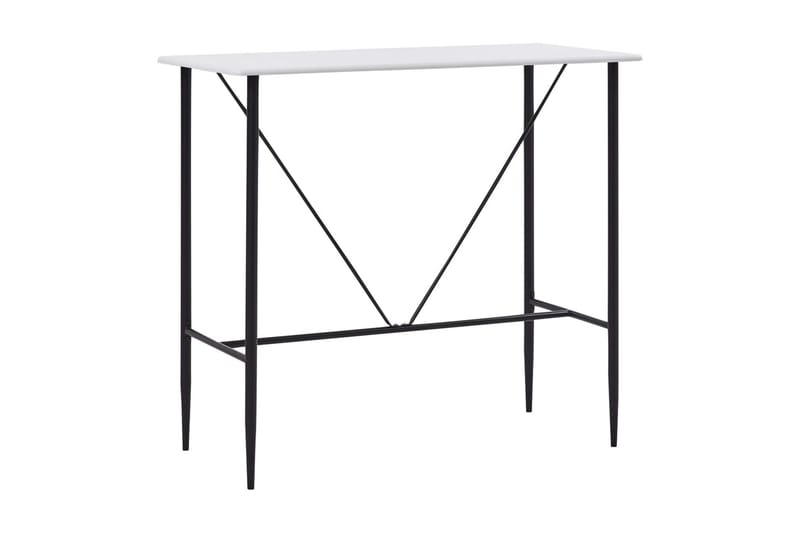 Baaripöytä valkoinen 120x60x110 cm MDF - Valkoinen - Huonekalut - Pöytä & ruokailuryhmä - Baaripöytä