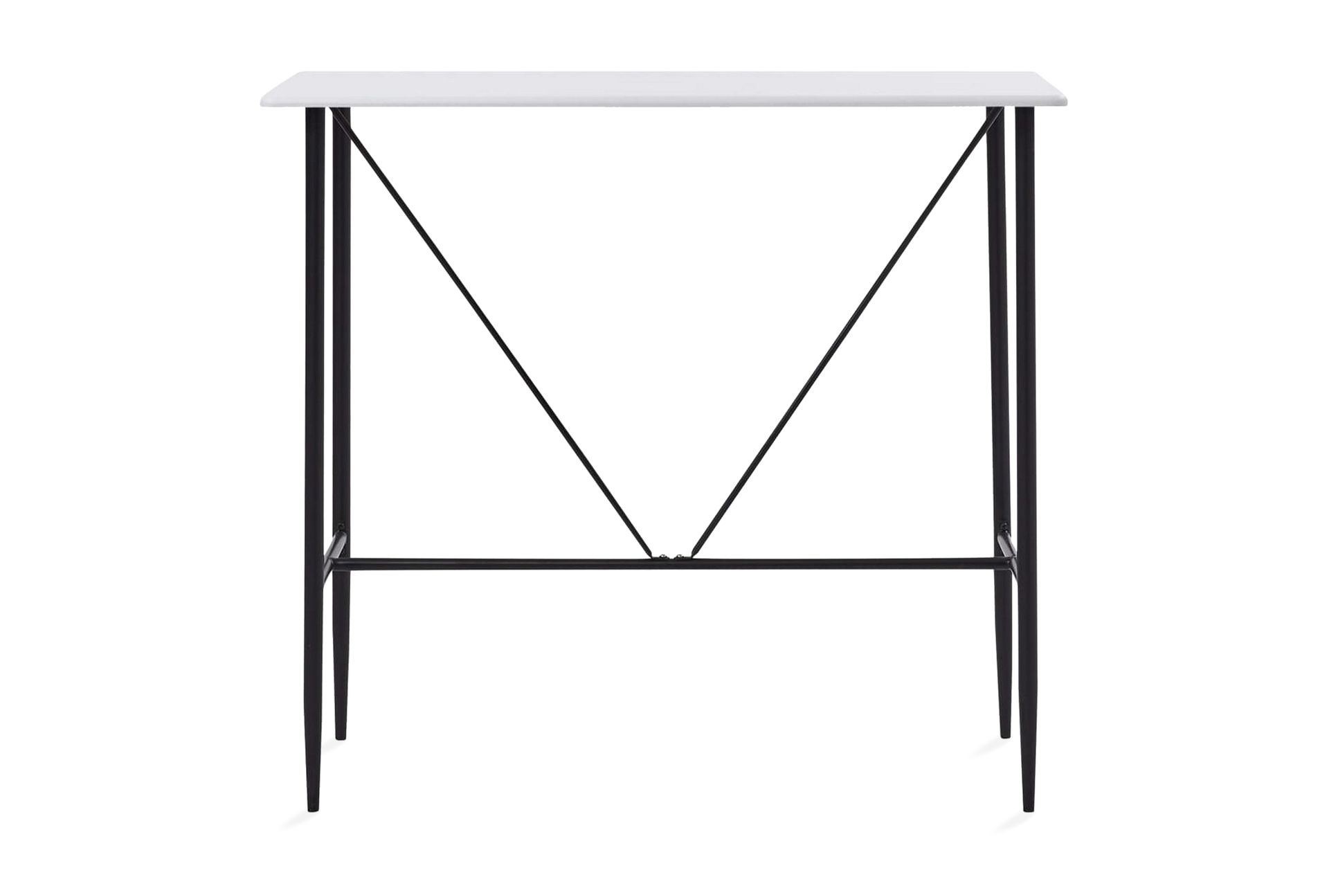 Baaripöytä valkoinen 120x60x110 cm MDF - Valkoinen - Huonekalut - Pöytä & ruokailuryhmä - Baaripöytä
