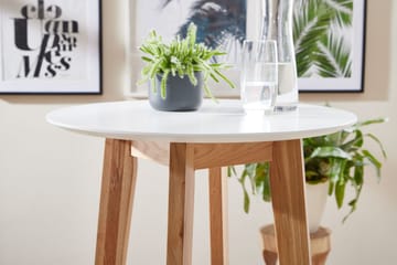 Barbord & ståbord Wohnling Natur, Vit - Huonekalut - Pöytä & ruokailuryhmä - Baaripöytä