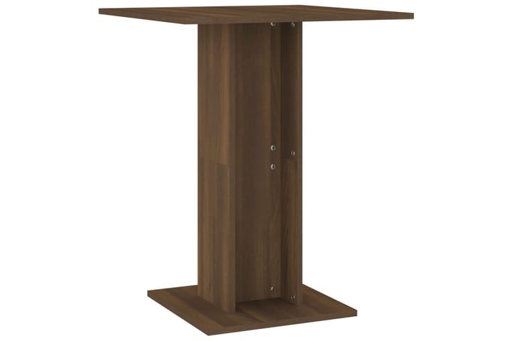 Bistropöytä ruskea tammi 60x60x75 cm tekninen puu - Ruskea - Baaripöytä