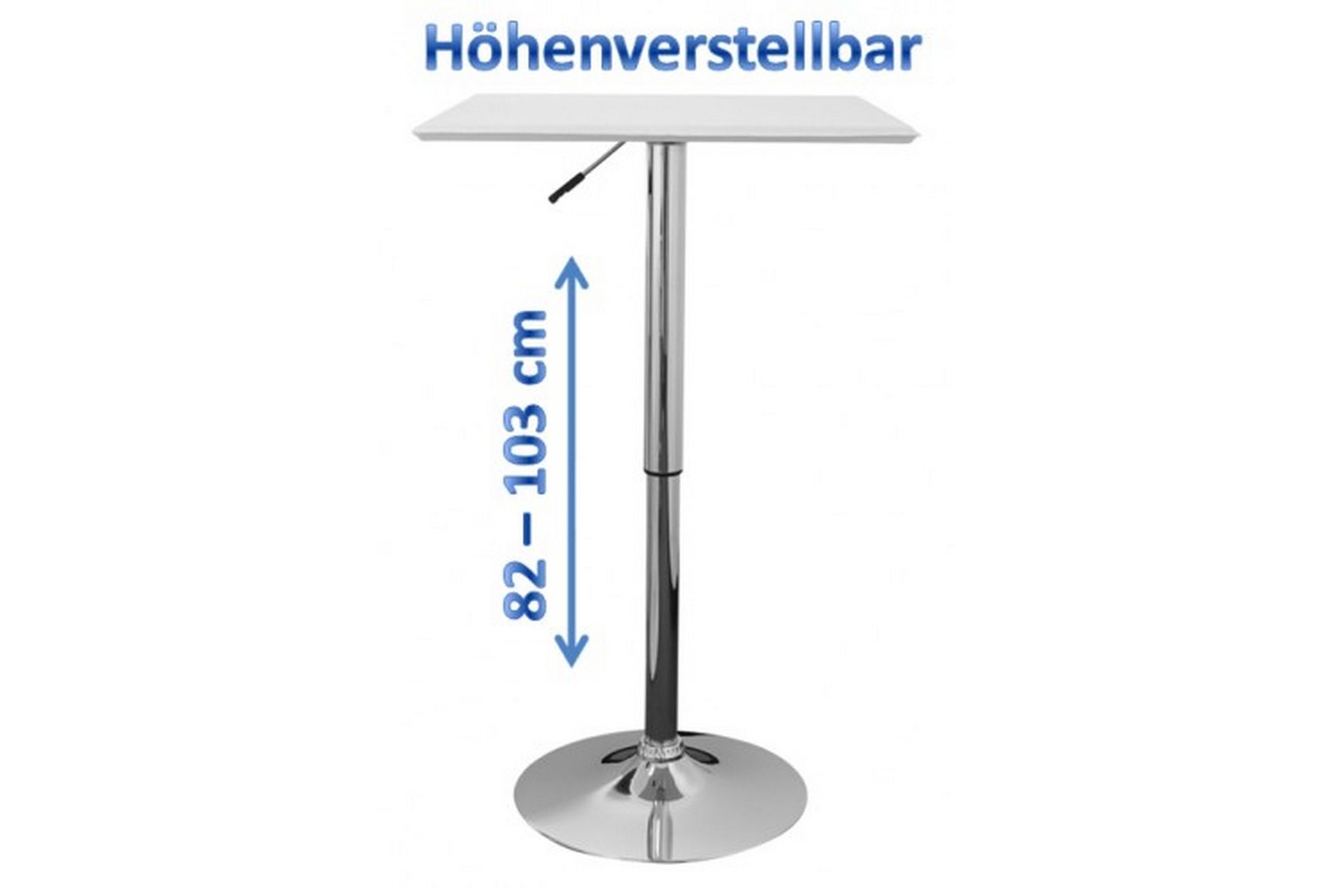 Seisomapöytä Denecke 63 cm - Valkoinen - Huonekalut - Pöytä & ruokailuryhmä - Baaripöytä