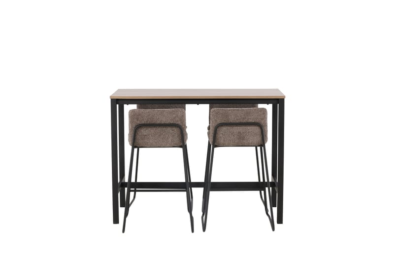 Baaripöytä Camden 60x120 cm 4 Bisbee-tuolilla, Tumma harmaa
