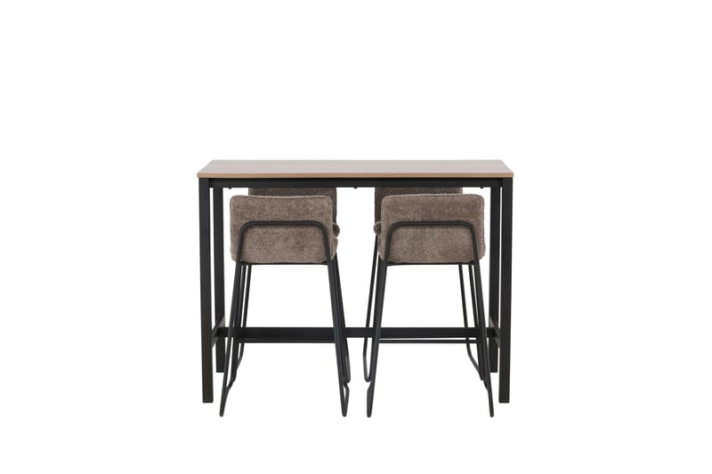 Baaripöytä Camden 60x120 cm 4 Bisbee-tuolilla - Tumma harmaa - Huonekalut - Pöytä & ruokailuryhmä - Baaripöytä
