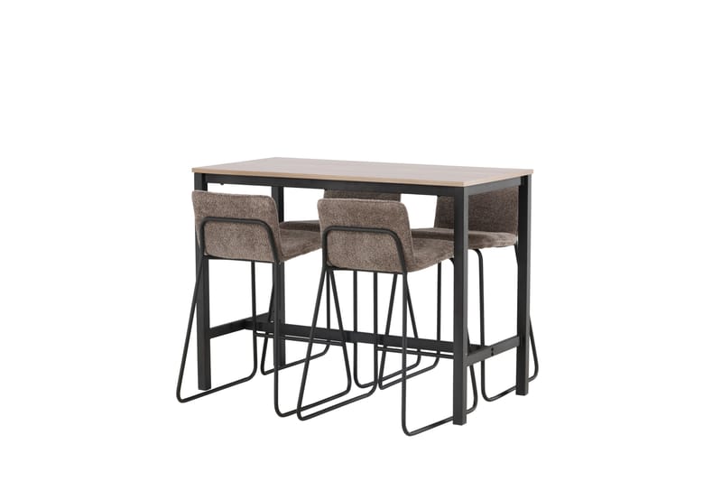 Baaripöytä Camden 60x120 cm 4 Bisbee-tuolilla - Tumma harmaa - Huonekalut - Pöytä & ruokailuryhmä - Baaripöytä