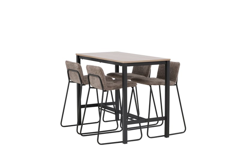 Baaripöytä Camden 60x120 cm 4 Bisbee-tuolilla - Tumma harmaa - Huonekalut - Pöytä & ruokailuryhmä - Baaripöytä