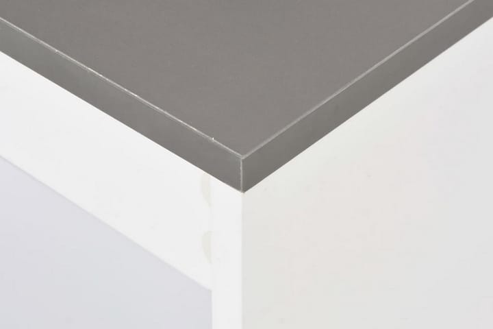 Baaripöytä hyllyllä valkoinen 110x50x103 cm - Valkoinen - Baaripöytä
