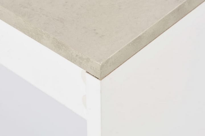 Baaripöytä hyllyllä valkoinen 110x50x103 cm - Valkoinen - Baaripöytä