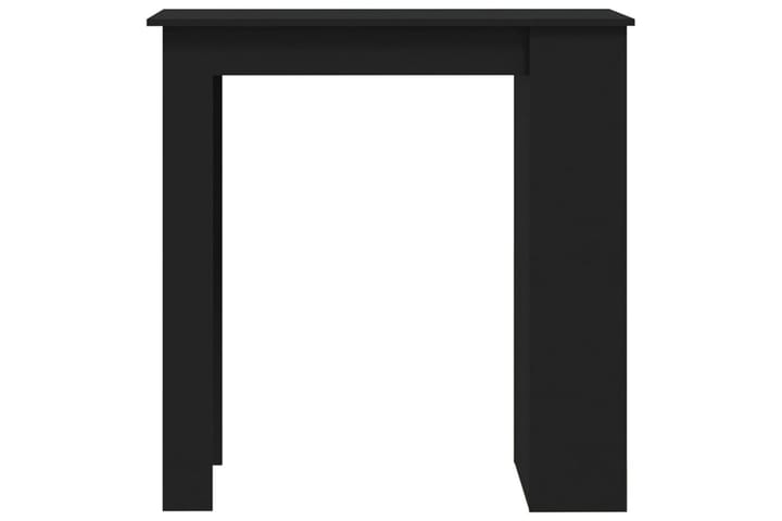 Baaripöytä säilytystelineellä musta 102x50x103,5 cm lastulev - Musta - Baaripöytä