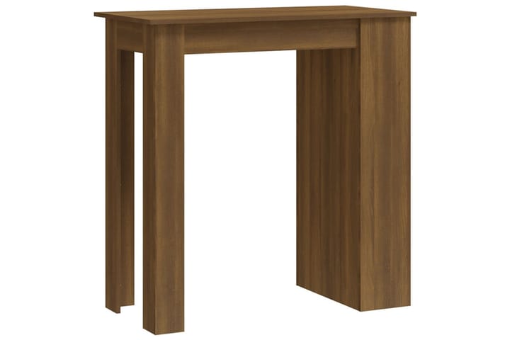 Baaripöytä säilytystelineellä ruskea tammi 102x50x103,5 cm l - Ruskea - Baaripöytä