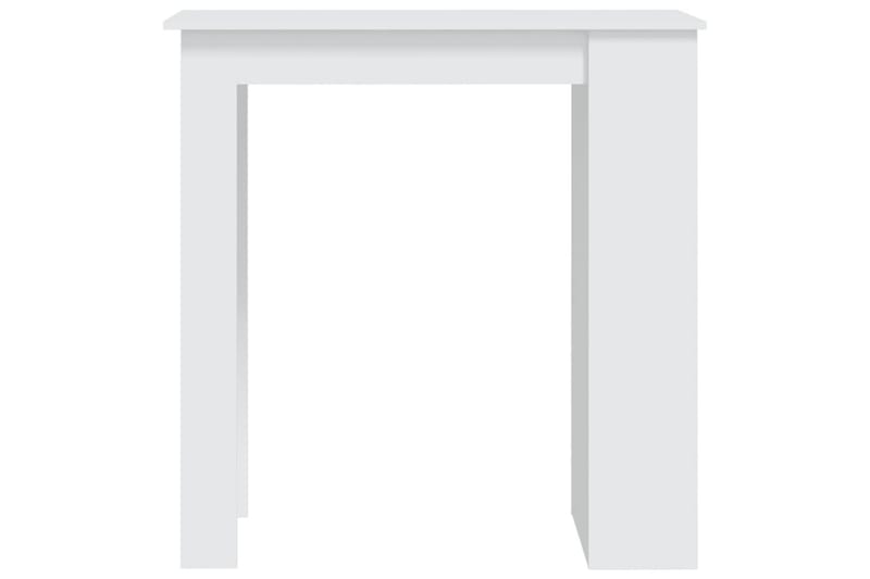 Baaripöytä säilytystelineellä valk. 102x50x103,5 cm lastulev - Valkoinen - Huonekalut - Pöytä & ruokailuryhmä - Baaripöytä