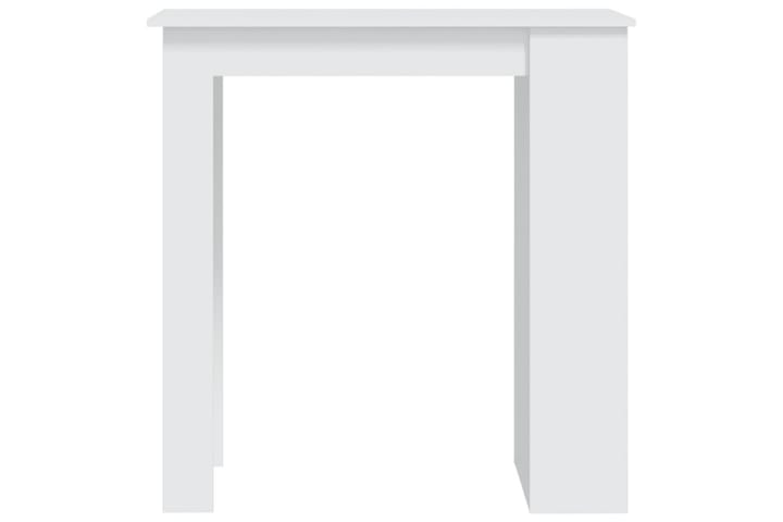 Baaripöytä säilytystelineellä valk. 102x50x103,5 cm lastulev - Valkoinen - Baaripöytä