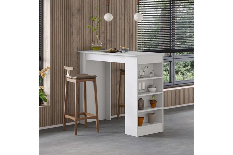 Baaripöytä Swallow Valkoinen - Valkoinen - Huonekalut - Pöytä & ruokailuryhmä - Baaripöytä