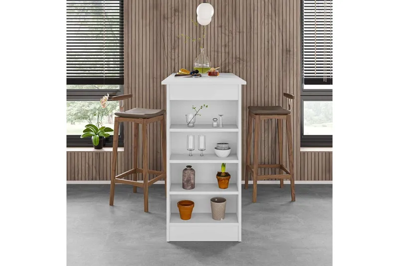 Baaripöytä Swallow Valkoinen - Valkoinen - Huonekalut - Pöytä & ruokailuryhmä - Baaripöytä