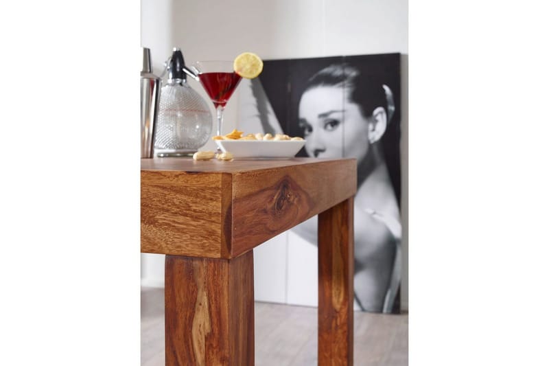 Baaripöytä Wohnling Vakaa massiivipuuta sheesham 80 x 80 x 110 cm - Huonekalut - Pöytä & ruokailuryhmä - Baaripöytä