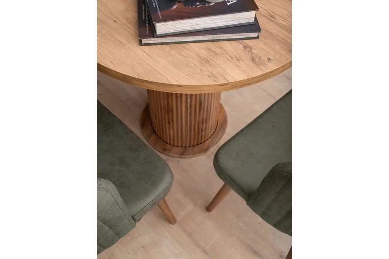 Babilas Ruokapöytä 180 cm Soikea - Pähkinä - Huonekalut - Pöytä & ruokailuryhmä - Ruokapöydät & keittiön pöydät