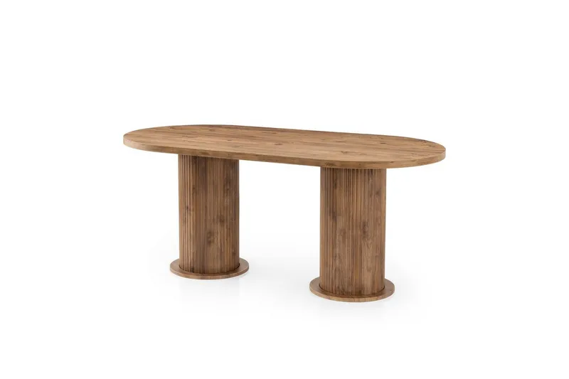 Babilas Ruokapöytä 180 cm Soikea - Pähkinä - Huonekalut - Pöytä & ruokailuryhmä - Ruokapöydät & keittiön pöydät