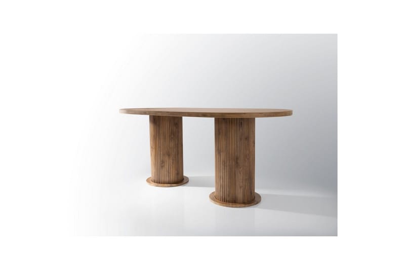 Babilas Ruokapöytä 180 cm Soikea - Pähkinä - Huonekalut - Pöytä & ruokailuryhmä - Ruokapöydät & keittiön pöydät