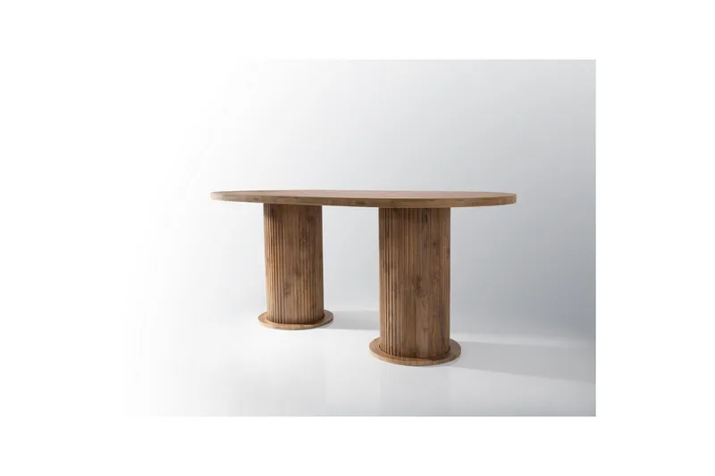 Babilas Ruokapöytä 180 cm Soikea - Pähkinä - Huonekalut - Pöytä & ruokailuryhmä - Ruokapöydät & keittiön pöydät