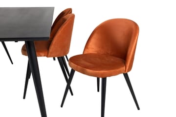 Balisa-ruokailuryhmä 180 cm + 6 Valeri-ruokatuolia - Huonekalut - Pöytä & ruokailuryhmä - Ruokailuryhmä