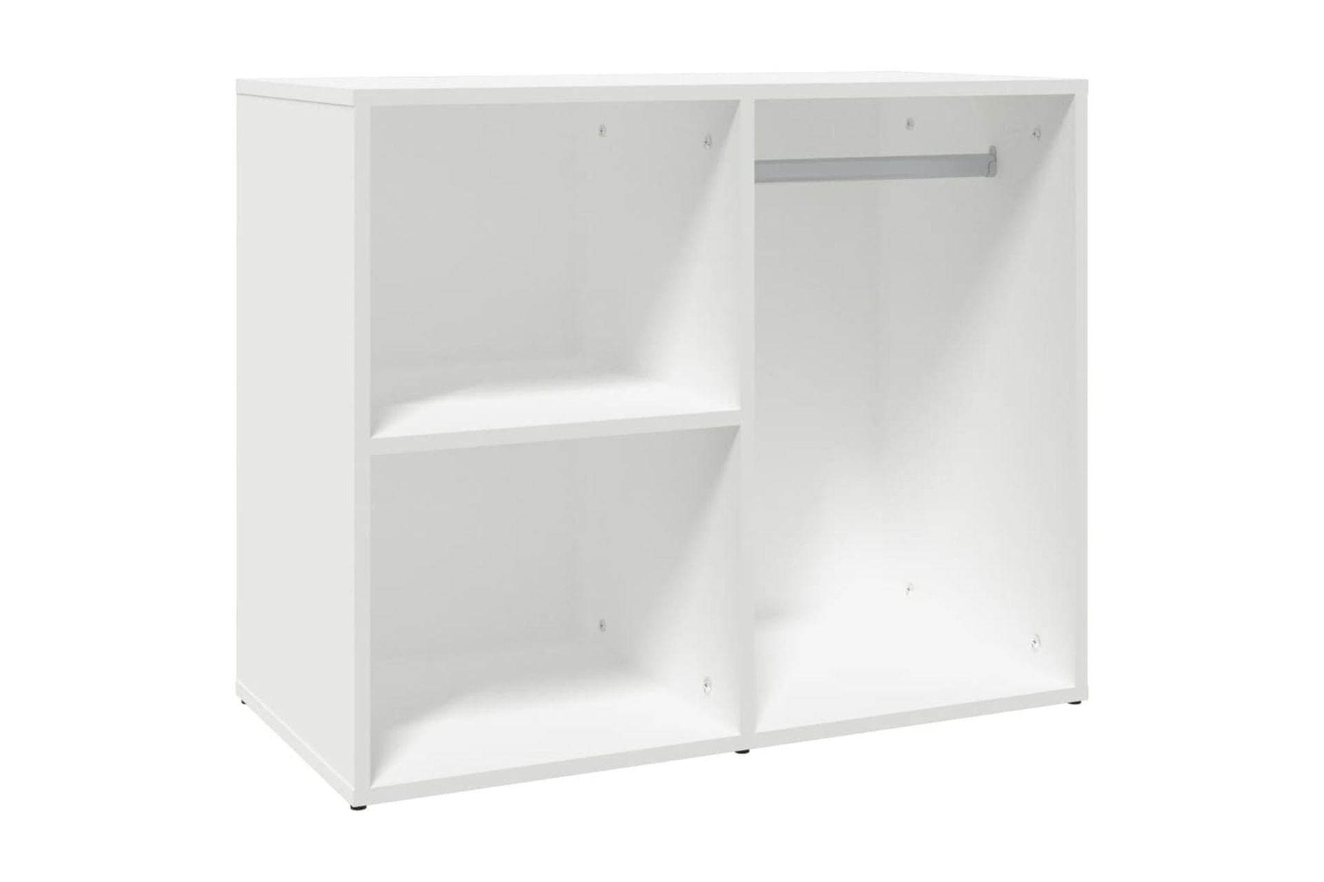 beBasic Kosmetiikkakaappi valkoinen 80x40x65 cm tekninen puu - Valkoinen - Huonekalut - Pöytä & ruokailuryhmä - Meikki- & kampauspöydät