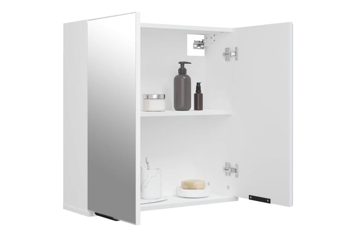 beBasic Kylpyhuoneen peilikaappi valkoinen 64x20x67 cm - Valkoinen - Meikki- & kampauspöydät