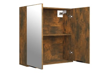 beBasic Kylpyhuoneen peilikaappi savutammi 64x20x67 cm - Ruskea - Huonekalut - Pöytä & ruokailuryhmä - Meikki- & kampauspöydät