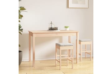 beBasic Ruokapöytä 110x55x75 cm täysi mänty - Ruskea - Huonekalut - Pöytä & ruokailuryhmä - Ruokapöydät & keittiön pöydät