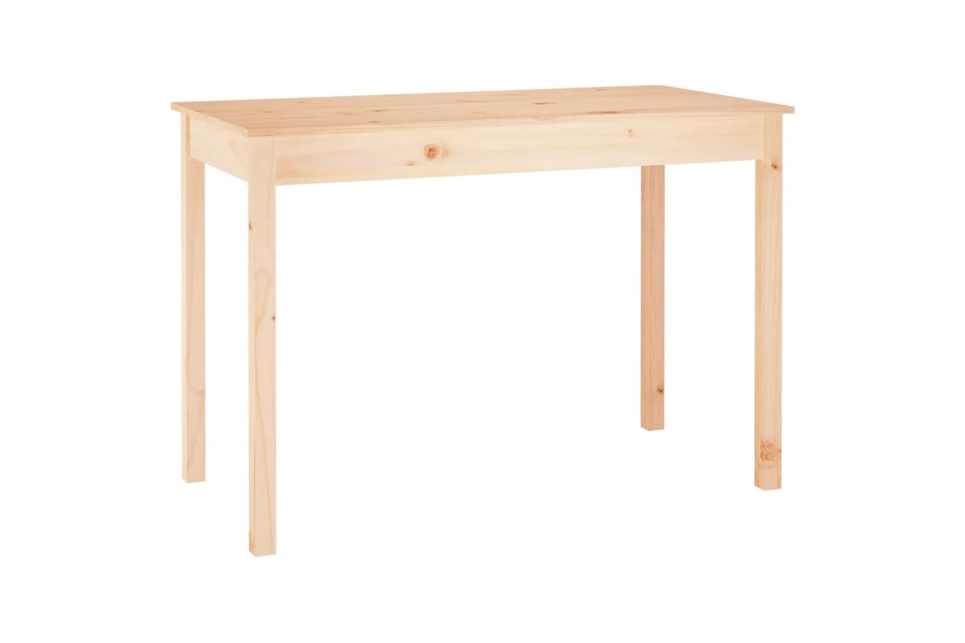 beBasic Ruokapöytä 110x55x75 cm täysi mänty - Ruskea - Huonekalut - Pöytä & ruokailuryhmä - Ruokapöydät & keittiön pöydät
