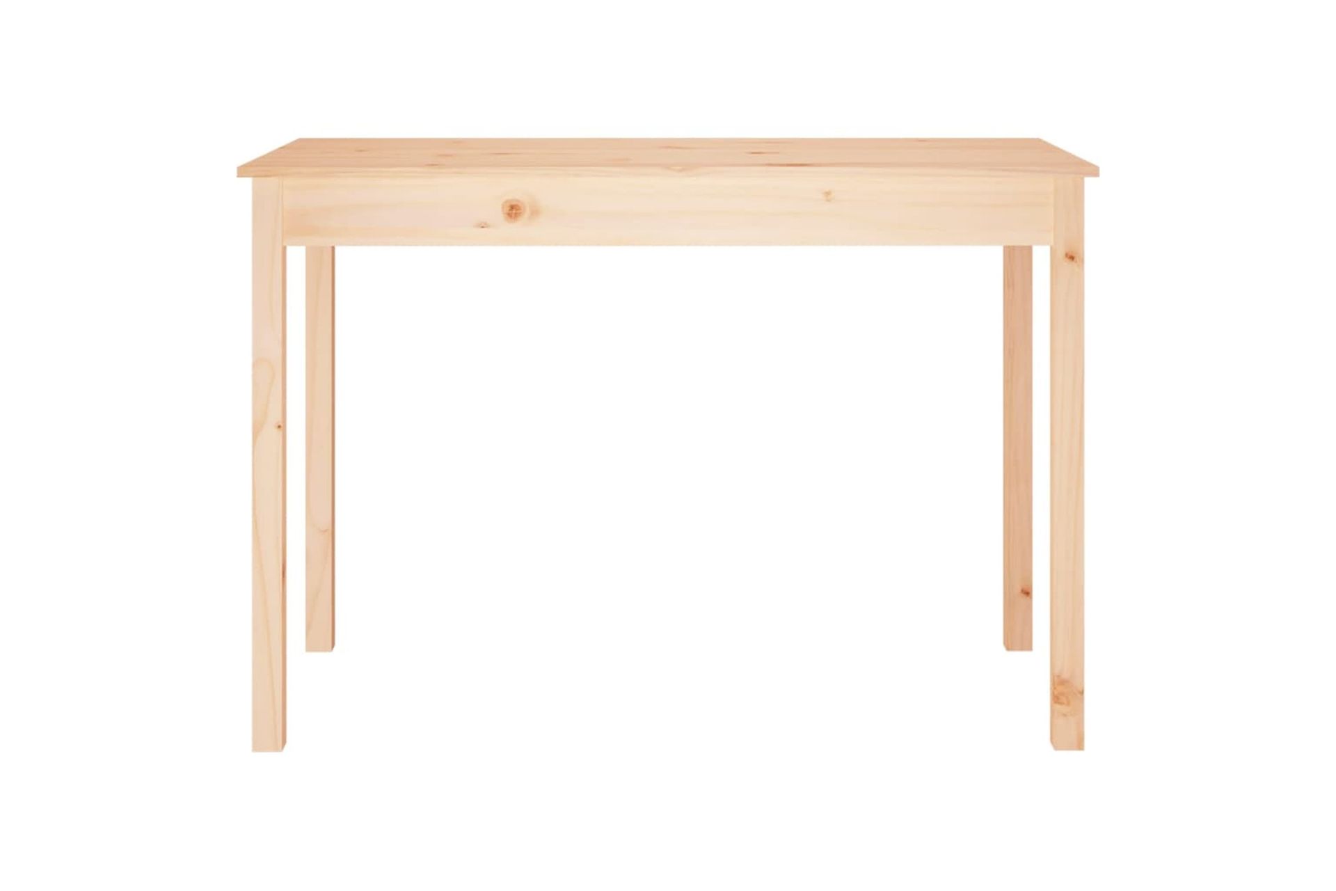 beBasic Ruokapöytä 110x55x75 cm täysi mänty - Ruskea - Huonekalut - Pöytä & ruokailuryhmä - Ruokapöydät & keittiön pöydät