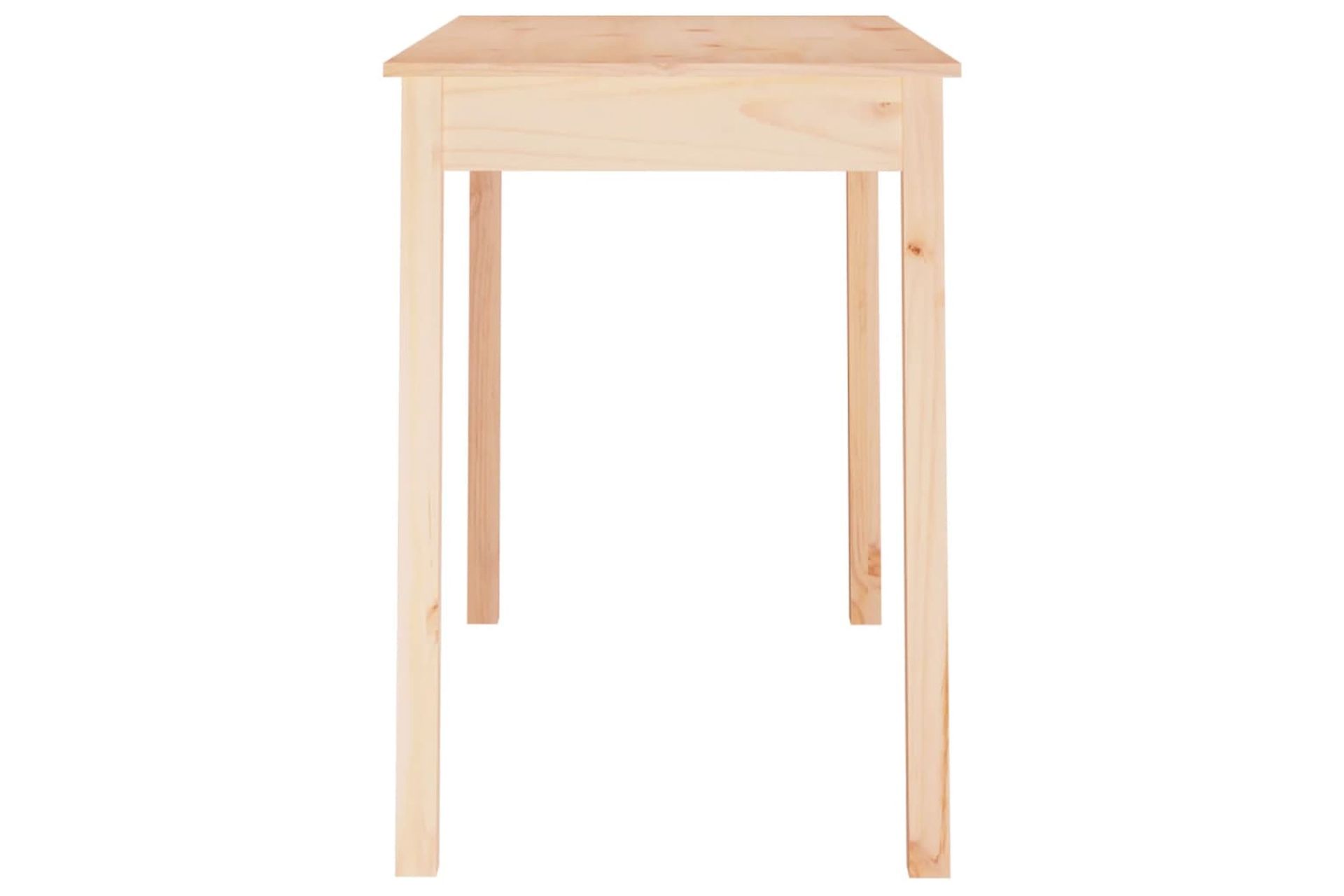 beBasic Ruokapöytä 110x55x75 cm täysi mänty - Ruskea - Huonekalut - Pöytä & ruokailuryhmä - Ruokapöydät & keittiön pöydät