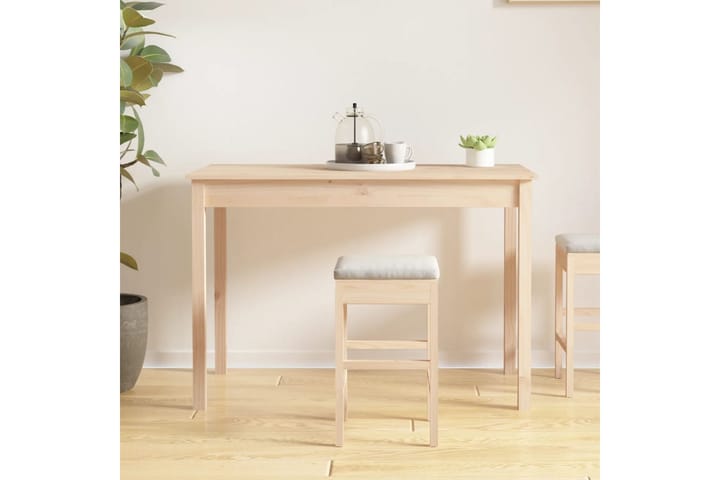 beBasic Ruokapöytä 110x55x75 cm täysi mänty - Ruskea - Ruokapöydät & keittiön pöydät