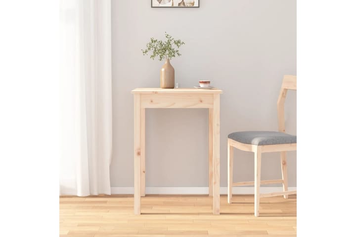 beBasic Ruokapöytä 55x55x75 cm täysi mänty - Ruskea - Ruokapöydät & keittiön pöydät