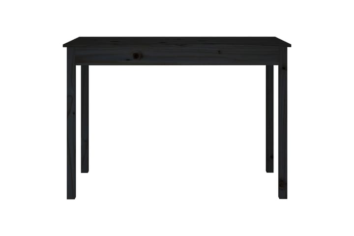 beBasic Ruokapöytä musta 110x55x75 cm täysi mänty - Musta - Ruokapöydät & keittiön pöydät