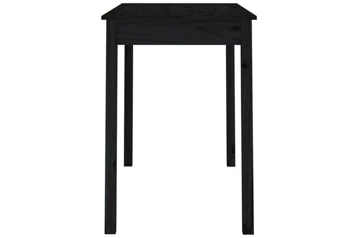 beBasic Ruokapöytä musta 110x55x75 cm täysi mänty - Musta - Ruokapöydät & keittiön pöydät