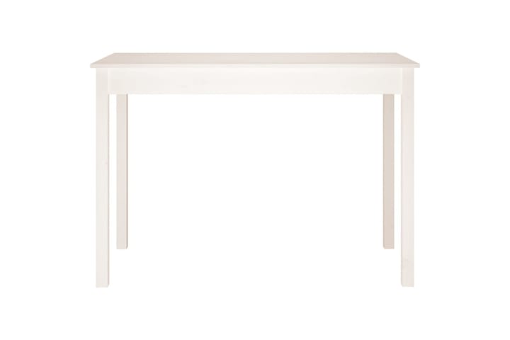 beBasic Ruokapöytä valkoinen 110x55x75 cm täysi mänty - Valkoinen - Ruokapöydät & keittiön pöydät