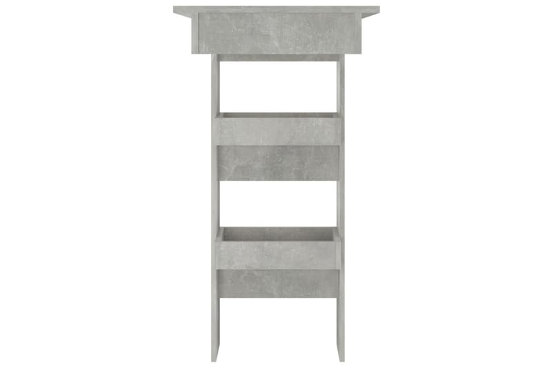beBasic Seinäkiinnitettävä baaripöytä harm. 102x45x103,5cm tekninen puu - Harmaa - Huonekalut - Pöytä & ruokailuryhmä - Ruokapöydät & keittiön pöydät