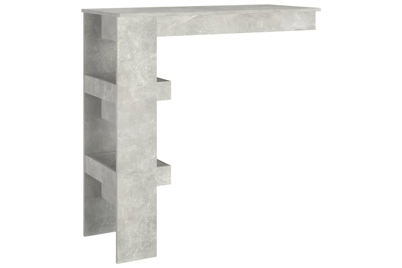 beBasic Seinäkiinnitettävä baaripöytä harm. 102x45x103,5cm tekninen puu - Harmaa - Huonekalut - Pöytä & ruokailuryhmä - Ruokapöydät & keittiön pöydät