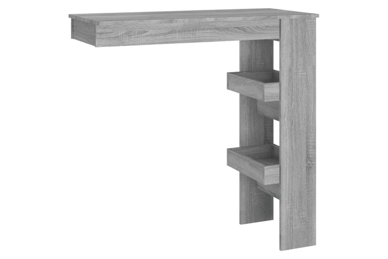 beBasic Seinäkiinnitettävä baaripöytä harm. 102x45x103,5cm tekninen puu - Harmaa - Huonekalut - Pöytä & ruokailuryhmä - Baaripöytä