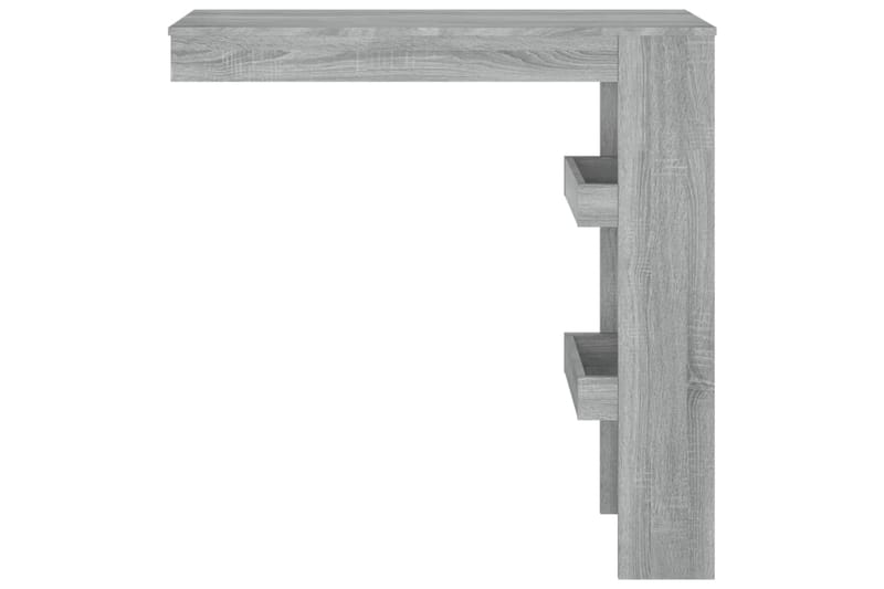 beBasic Seinäkiinnitettävä baaripöytä harm. 102x45x103,5cm tekninen puu - Harmaa - Huonekalut - Pöytä & ruokailuryhmä - Baaripöytä