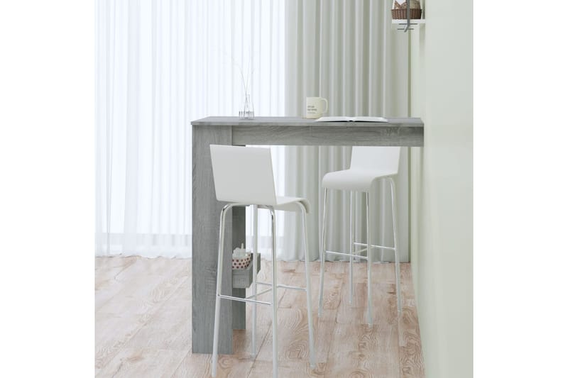 beBasic Seinäkiinnitettävä baaripöytä harm. 102x45x103,5cm tekninen puu - Harmaa - Huonekalut - Pöytä & ruokailuryhmä - Baaripöytä