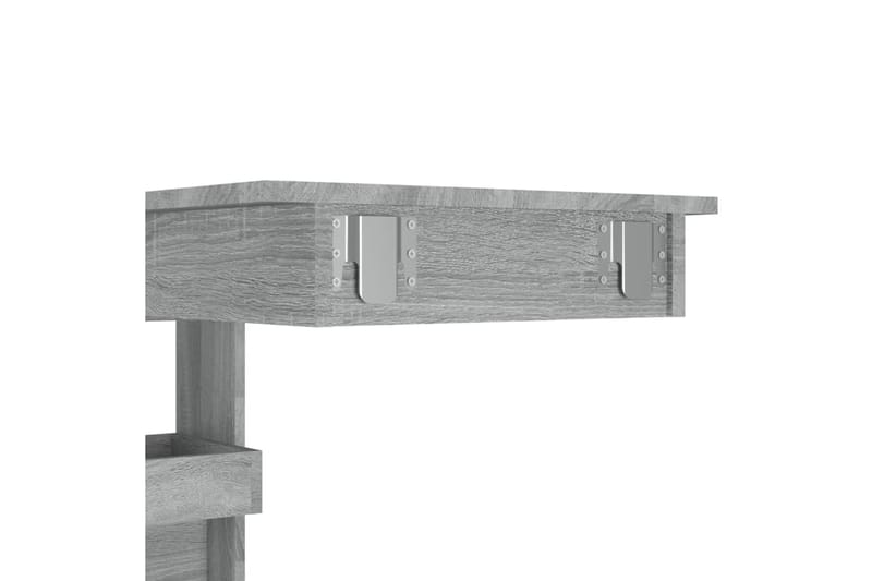 beBasic Seinäkiinnitettävä baaripöytä harm. 102x45x103,5cm tekninen puu - Harmaa - Huonekalut - Pöytä & ruokailuryhmä - Baaripöytä