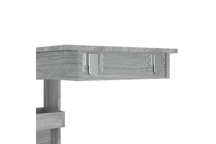 beBasic Seinäkiinnitettävä baaripöytä harm. 102x45x103,5cm tekninen puu - Harmaa - Baaripöytä