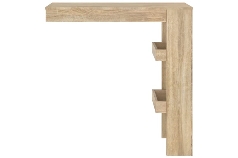 beBasic Seinäkiinnitettävä baaripöytä tammi 102x45x103,5cm tekninen puu - Ruskea - Huonekalut - Pöytä & ruokailuryhmä - Baaripöytä