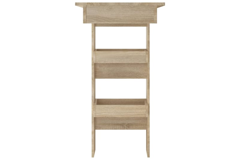beBasic Seinäkiinnitettävä baaripöytä tammi 102x45x103,5cm tekninen puu - Ruskea - Huonekalut - Pöytä & ruokailuryhmä - Baaripöytä