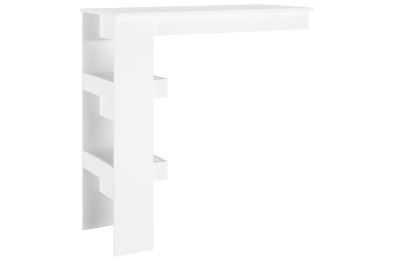 beBasic Seinäkiinnitettävä baaripöytä valk. 102x45x103,5cm tekninen puu - Valkoinen - Huonekalut - Pöytä & ruokailuryhmä - Baaripöytä
