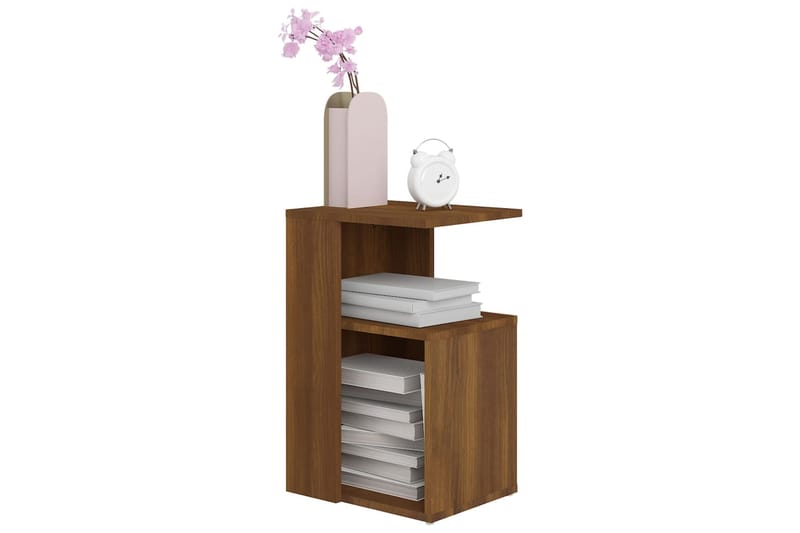 beBasic Sivupöytä ruskea tammi 36x30x56 cm tekninen puu - Ruskea - Huonekalut - Pöytä & ruokailuryhmä - Sohvapöytä