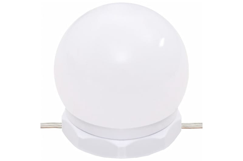 beBasic Peilipöytä LED-valoilla valkoinen 74,5x40x141 cm - Valkoinen - Huonekalut - Pöytä & ruokailuryhmä - Meikki- & kampauspöydät